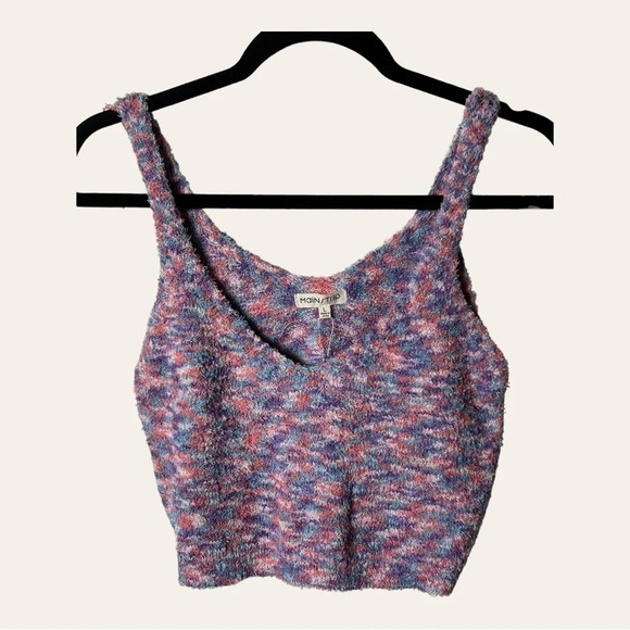 2036. MAIN STRIP CROP TOP TEDDY MATERIAL SIZE LARGE MULTICOLOR‎ - Picture 2 of 9